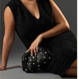 Anthropologie THE FRANKIE CLUTCH: SATIN RHINESTONE EDITION